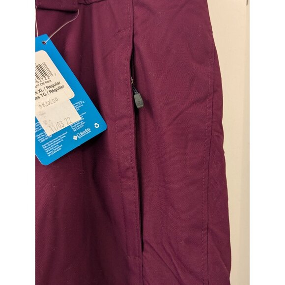 Columbia Womens Bugaboo Oh Pants XL Plum Waterproof Snow Ski Pants - Picture 6 of 11